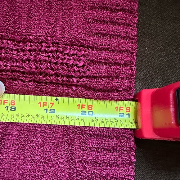 Dana Buchman Burgundy Knitted Short Sleeves Button Down Cardigan SZ SP - Picture 11 of 16